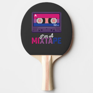 LGBT Pride Im A Mixtape Cassette Bi Ping Pong Paddle
