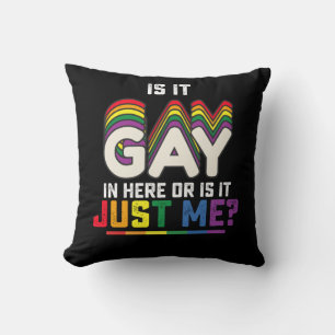 LGBT Pride Is It Gay In Here Or Is It Just Me Cushion