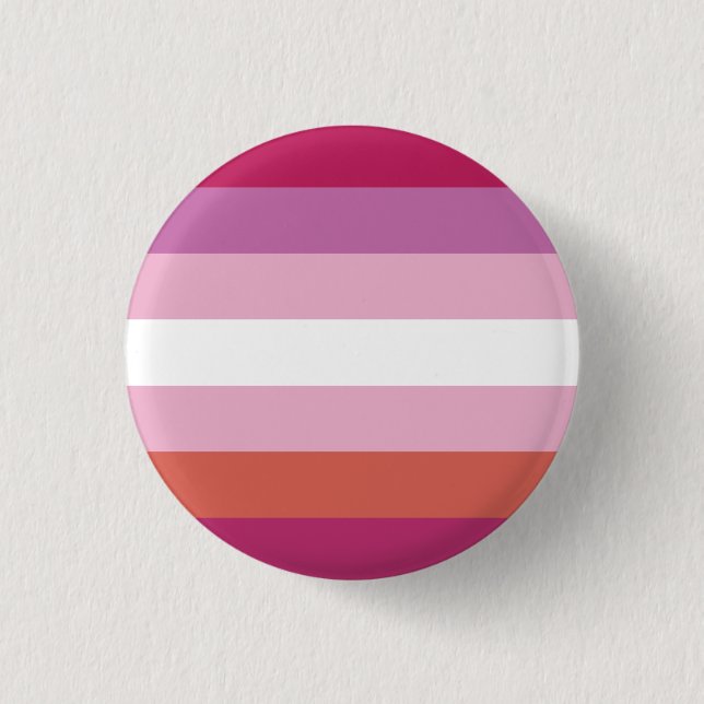 LGBT Pride Lesbian Flag Button (Front)