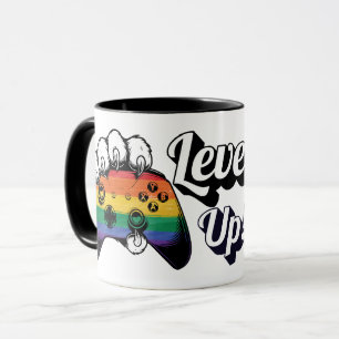 LGBT Pride Level Up Tiger Paw Controller Mug 2026