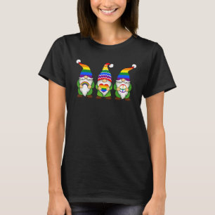 LGBT Pride LGBTQ Rainbow Gnomies Proud with my Gn T-Shirt