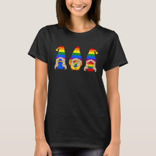 LGBT Pride LGBTQ Rainbow Gnomies Proud with my Gn T-Shirt