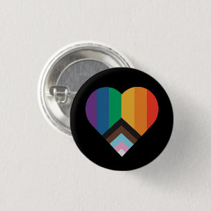 LGBT+pride love. Rainbow flag 3 Cm Round Badge
