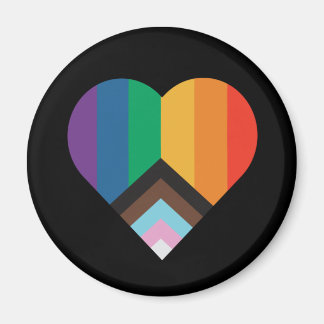 LGBT+pride love. Rainbow flag     Button Magnet