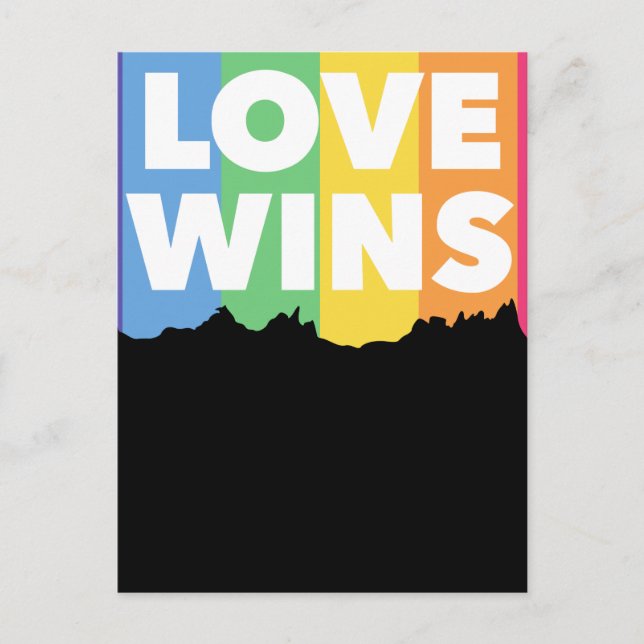 LGBT+pride. love wins. Queer.      Postcard (Front)