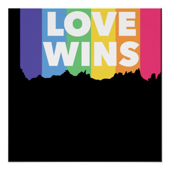LGBT+pride. love wins. Queer.    Poster (Front)