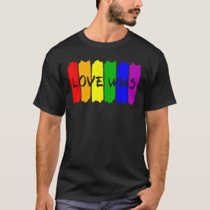 Lgbt Pride Love Wins Rainbow Support Gay Lesbian T-Shirt