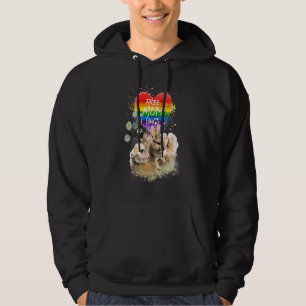LGBT Pride Mama Rabbit Baby Bunny Free Mom Hugs Mo Hoodie