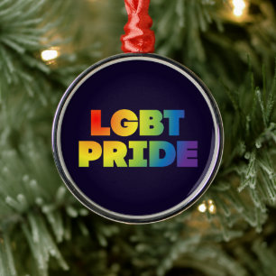 LGBT PRIDE METAL TREE DECORATION
