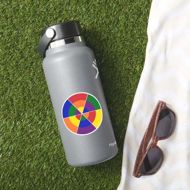 LGBT Pride Modern Geometric Rainbow (HydroFlask Insitu)