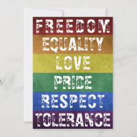 LGBT Pride Modern Rainbow Stripes Flag