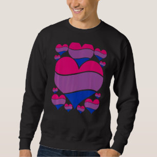 Lgbt Pride Month Queer Bisexuality Flag Heart Prou Sweatshirt