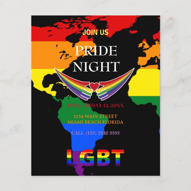LGBT Pride Night Flyer  (Front)
