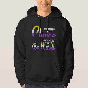 LGBT Pride Nonbinary Genderfluid Third Gender Non Hoodie