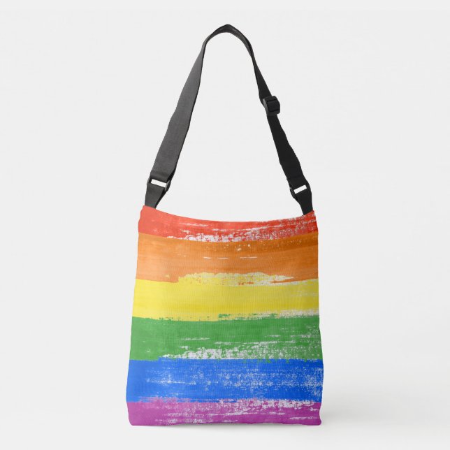 LGBT Pride Paint Crossbody Bag (Front)