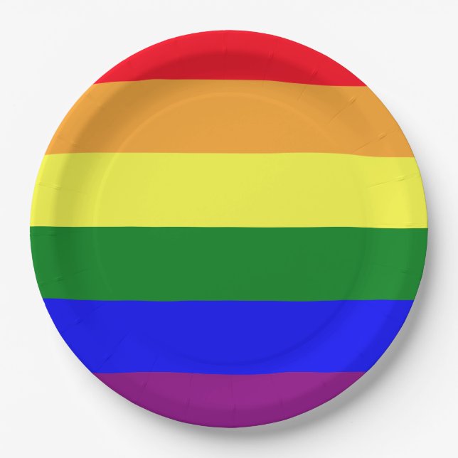 LGBT pride Paper Plate (Front)