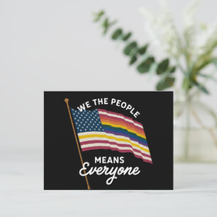 LGBT Pride Parade We The People Means Everyone  Postcard