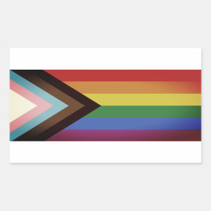 LGBT PRIDE (Progress Pride) Rectangular Sticker