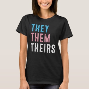 LGBT Pride Pronouns They Them Theirs Transgender G T-Shirt