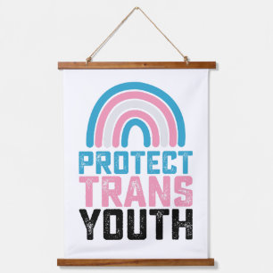 LGBT Pride Protect Trans Transgender Youth Kids Hanging Tapestry