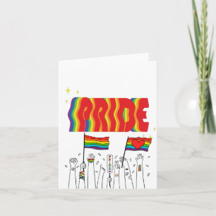 LGBT+Pride. Queer- gay love pride. Note Card