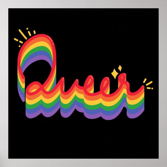LGBT+ Pride. Queer love. Poster (Front)