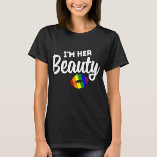 LGBT Pride Rainbow Couples For Lesbians I'm Her Be T-Shirt