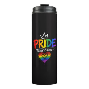LGBT Pride Rainbow Design Thermal Tumbler