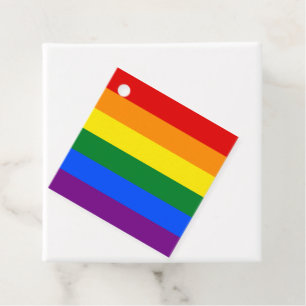 LGBT Pride Rainbow Favour Tags