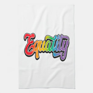 LGBT Pride Rainbow Flag Equality Tea Towel