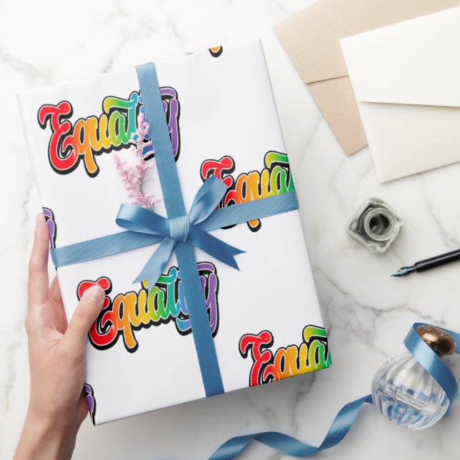 LGBT Pride Rainbow Flag Equality Wrapping Paper (Gifting)
