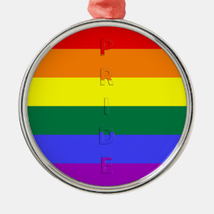 LGBT Pride Rainbow Flag Metal Tree Decoration
