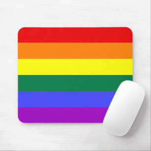 LGBT Pride Rainbow Flag Mouse Mat