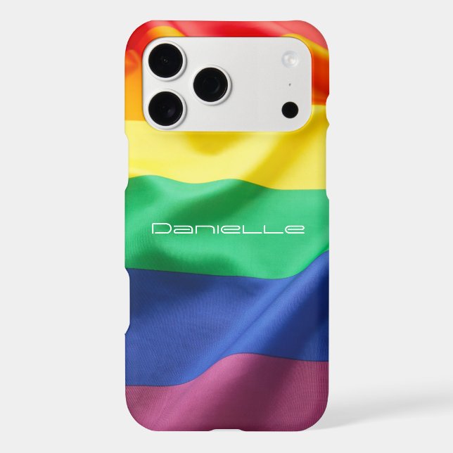 LGBT Pride Rainbow Flag Personalised Name (Back)