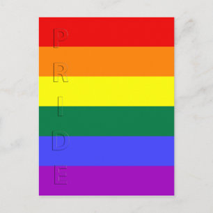 LGBT Pride Rainbow Flag Postcard