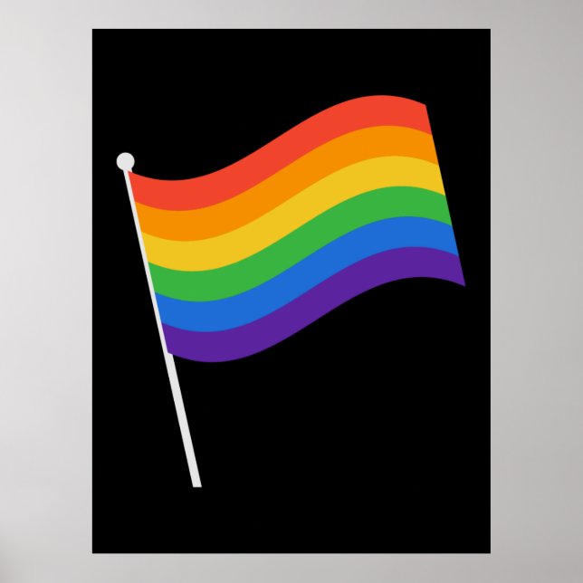 LGBT+pride. Rainbow flag    Poster (Front)