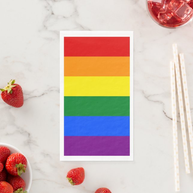 LGBT Pride Rainbow Napkin (Insitu)