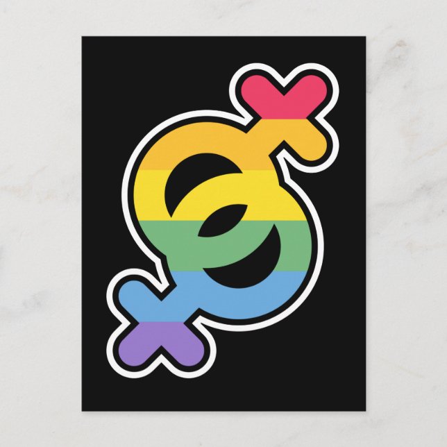 LGBT+Pride. Rainbow. Poster Postcard (Front)