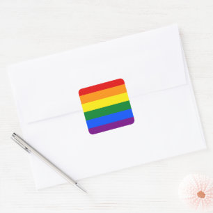 LGBT Pride Rainbow Square Sticker