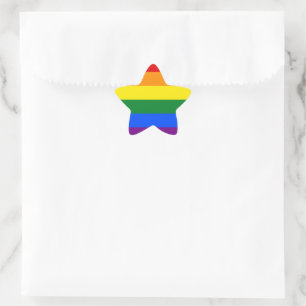 LGBT Pride Rainbow Star Sticker