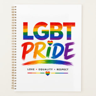LGBT Pride Rainbow Typography Planner