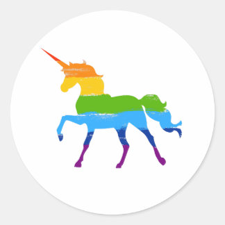 LGBT Pride Rainbow Unicorn Sticker