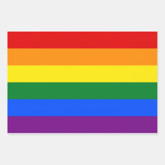 LGBT Pride Rainbow Wrapping Paper Sheet