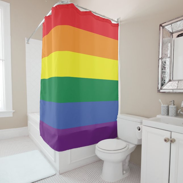 LGBT Pride Shower Curtain (In Situ)