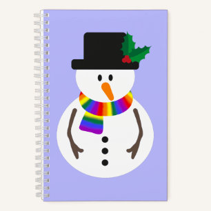 LGBT+ Pride Snowman Notebook