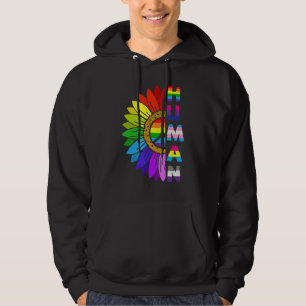 Lgbt Pride Social Movement Human Peace Sunflower Hoodie