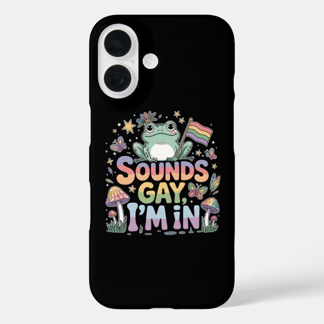 LGBT pride Sounds gay I'm in  Case-Mate iPhone Case (Back)
