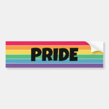 LGBT Pride Sticker | Rainbow Stripe
