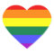 LGBT Pride Stickers (Heart)