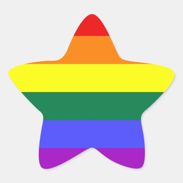 LGBT Pride Stickers (Star) (Front)